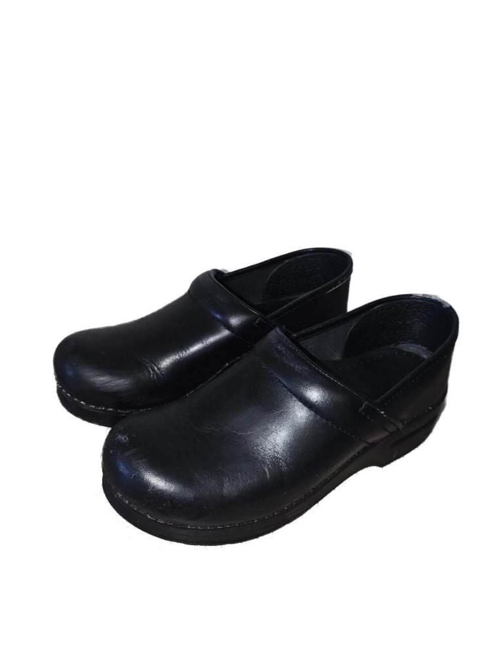 Dansko Professional Black Oiled Leather Clogs Women's 7.5 Shoes